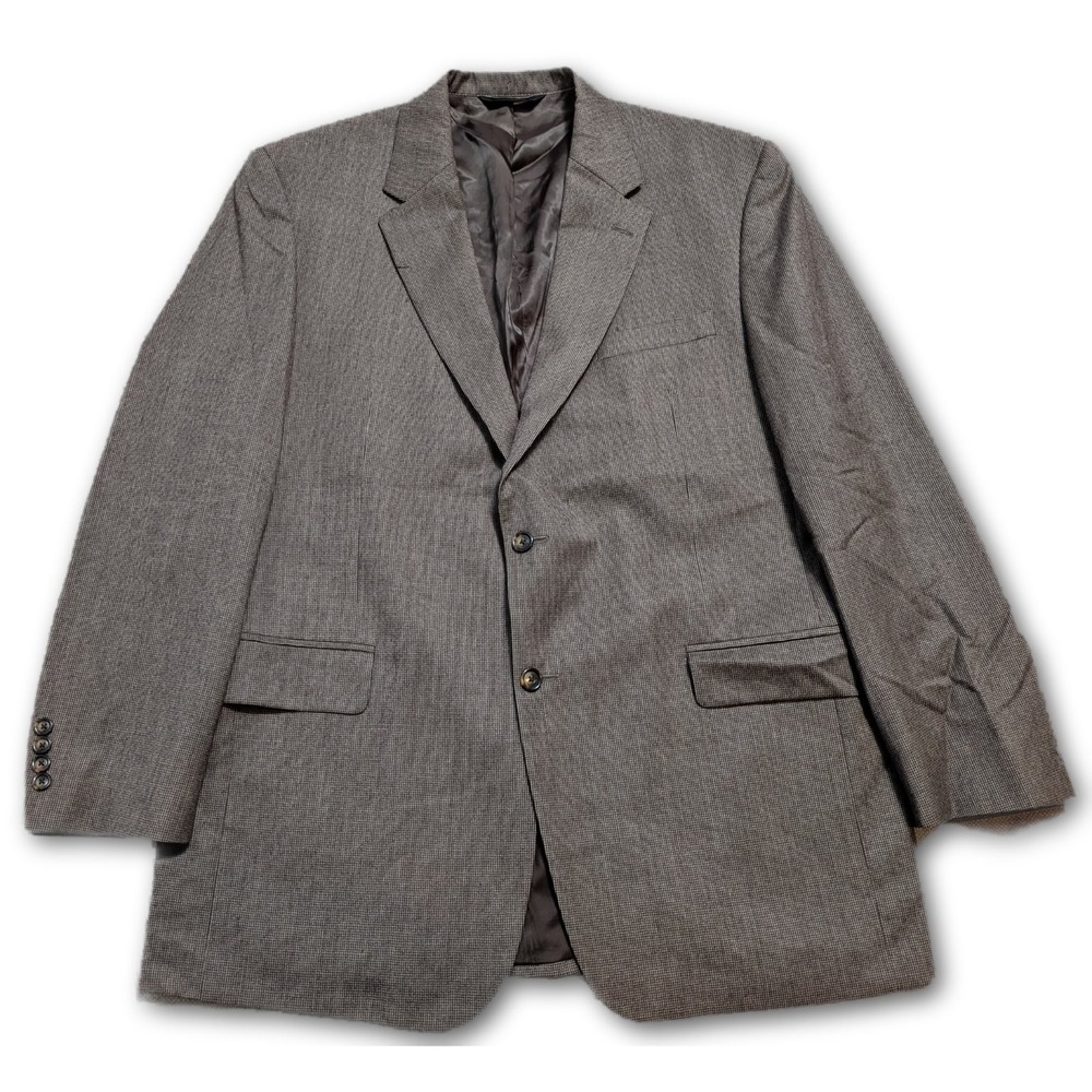 Jos A Bank Mens Blazer Brown 46L Cashmere Blend Wool Lined Double-Vented Regular